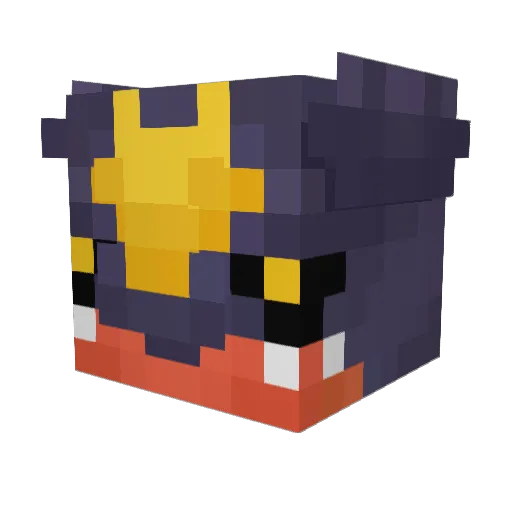 shhinn Minecraft avatar head, 3D render
