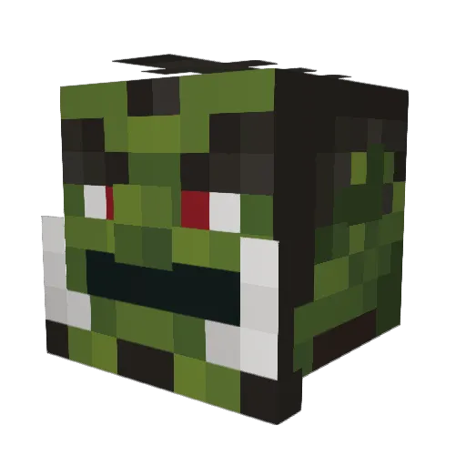 shhmungess Minecraft avatar head, 3D render