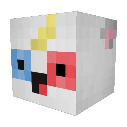shhortyy Minecraft avatar head, 3D render