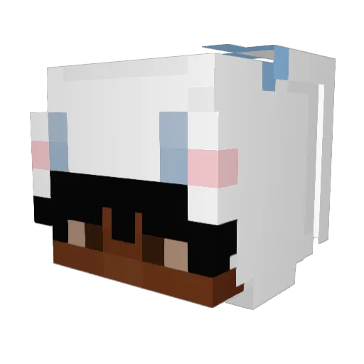 shhsharko Minecraft avatar head, 3D render