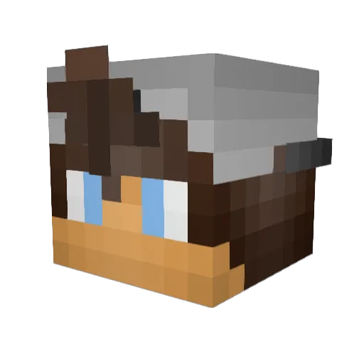 shi555 Minecraft avatar head, 3D render