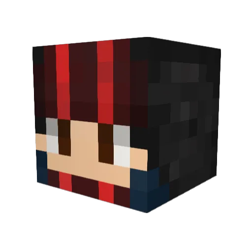 shi_away Minecraft avatar head, 3D render