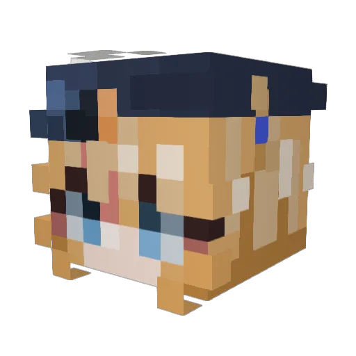 shi_li0806 Minecraft avatar head, 3D render