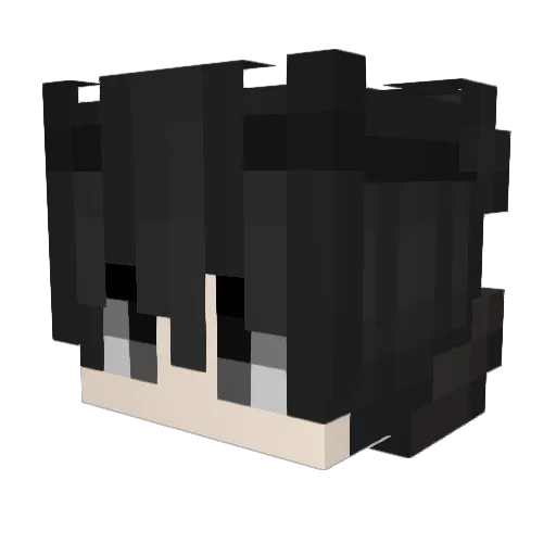 shi_lian Minecraft avatar head, 3D render