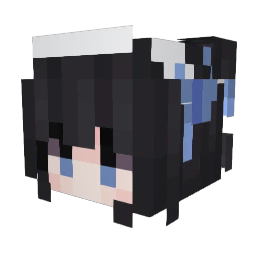 shia_129 Minecraft avatar head, 3D render