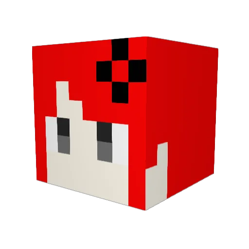 shian90 Minecraft avatar head, 3D render