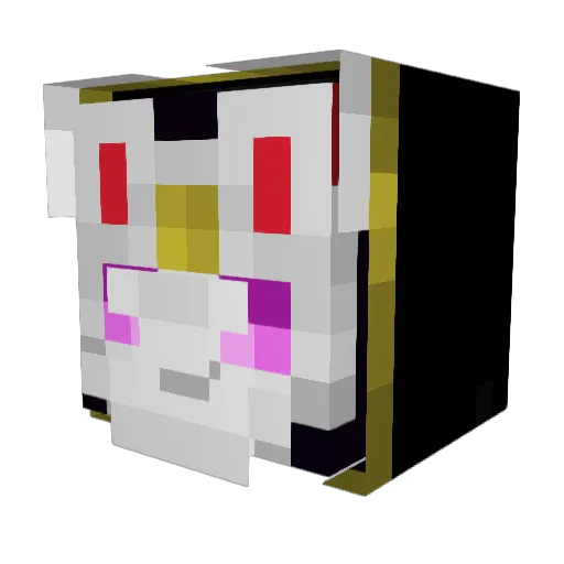 shibalnom Minecraft avatar head, 3D render