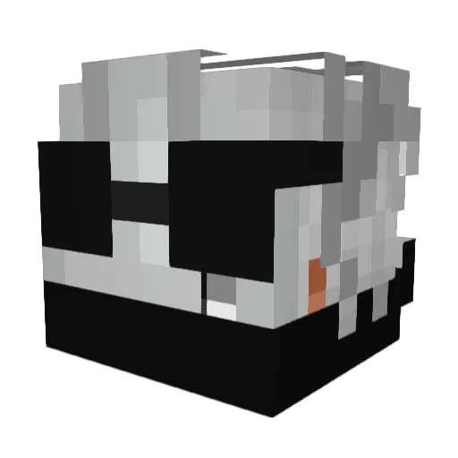 shibapro10 Minecraft avatar head, 3D render