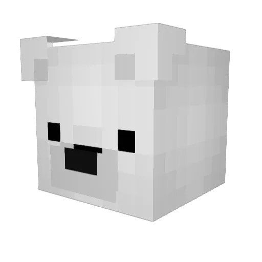 shibedrill Minecraft avatar head, 3D render