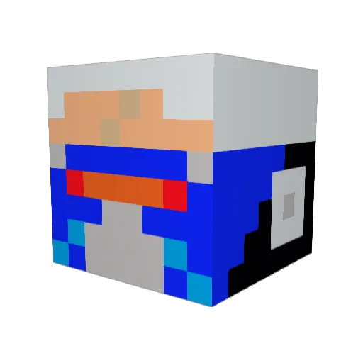 shibing76 Minecraft avatar head, 3D render