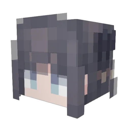 shiffonxi Minecraft avatar head, 3D render