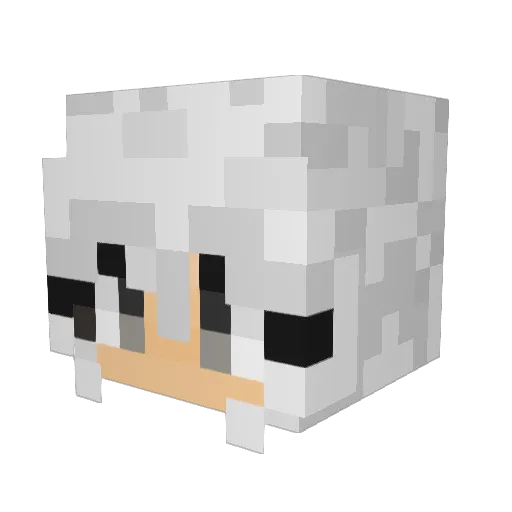 shiftingss Minecraft avatar head, 3D render