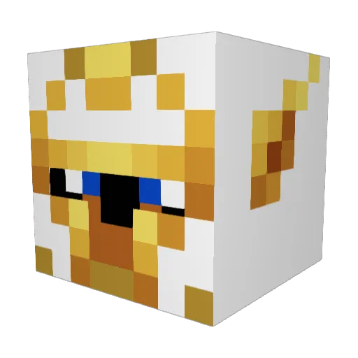 shiftydream Minecraft avatar head, 3D render