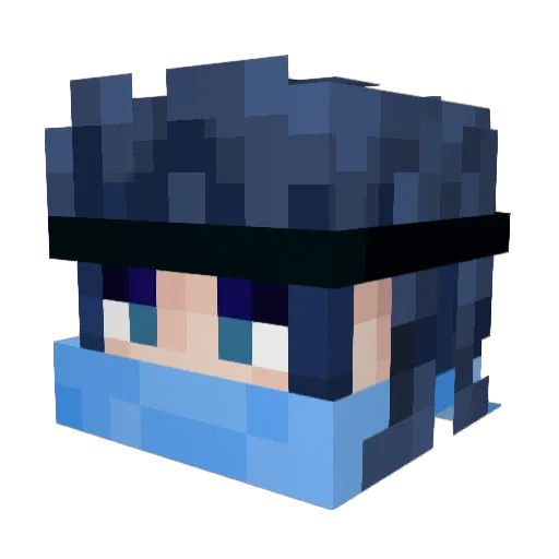 shifudeguhuihe Minecraft avatar head, 3D render