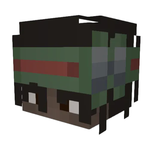 shifupoops Minecraft avatar head, 3D render