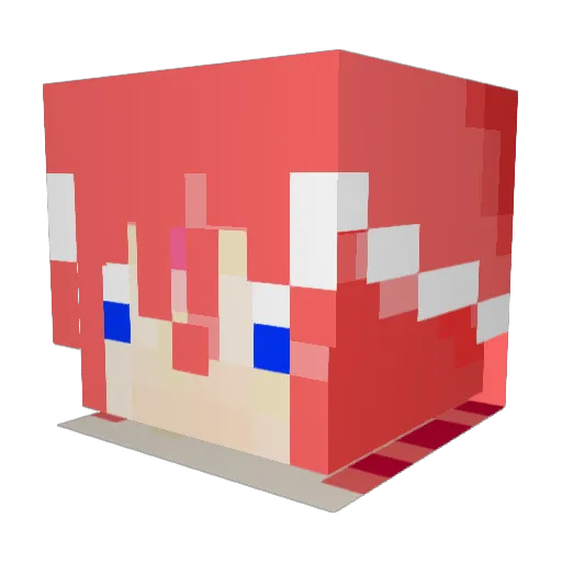 shigArk Minecraft avatar head, 3D render