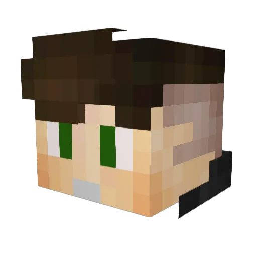 shige101 Minecraft avatar head, 3D render