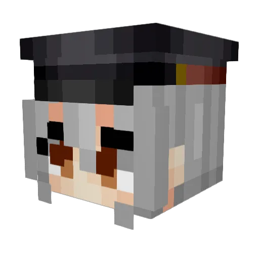 shige_0116 Minecraft avatar head, 3D render