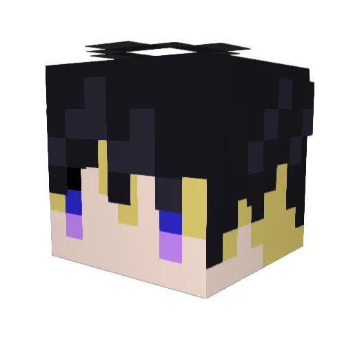 shigeharu Minecraft avatar head, 3D render