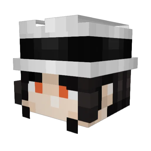shigeroI Minecraft avatar head, 3D render