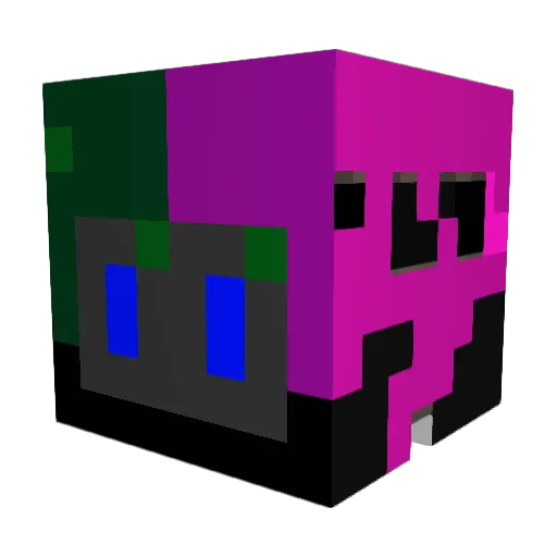 shigglewig Minecraft avatar head, 3D render