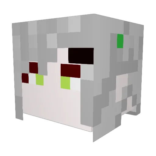 shiho0107 Minecraft avatar head, 3D render