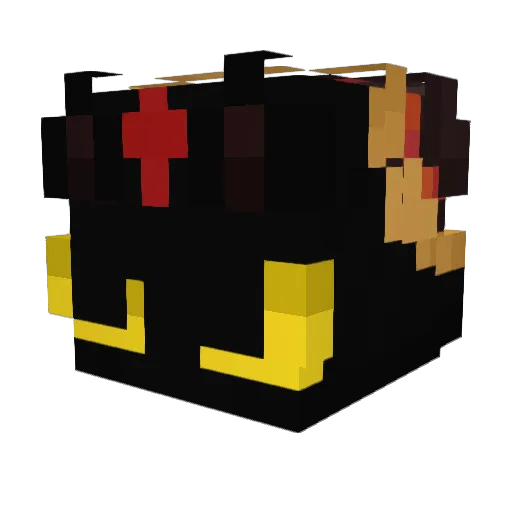 shiiibe Minecraft avatar head, 3D render