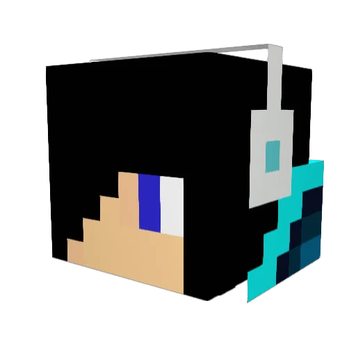 shiino85 Minecraft avatar head, 3D render