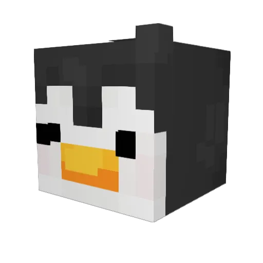shikanxd Minecraft avatar head, 3D render