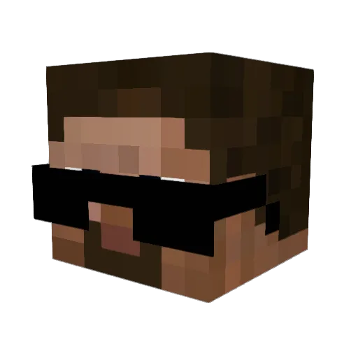 shiki17_N Minecraft avatar head, 3D render