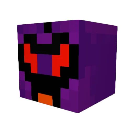 shiki76 Minecraft avatar head, 3D render