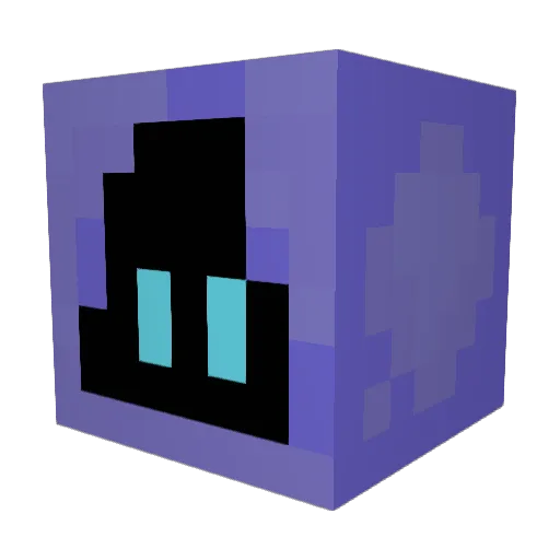 shikokoh Minecraft avatar head, 3D render