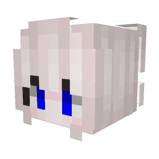 shikzo Minecraft avatar head, 3D render