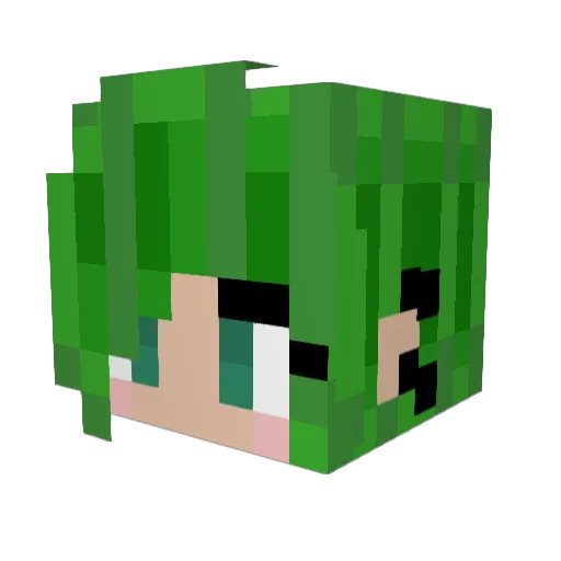 shila_3 Minecraft avatar head, 3D render