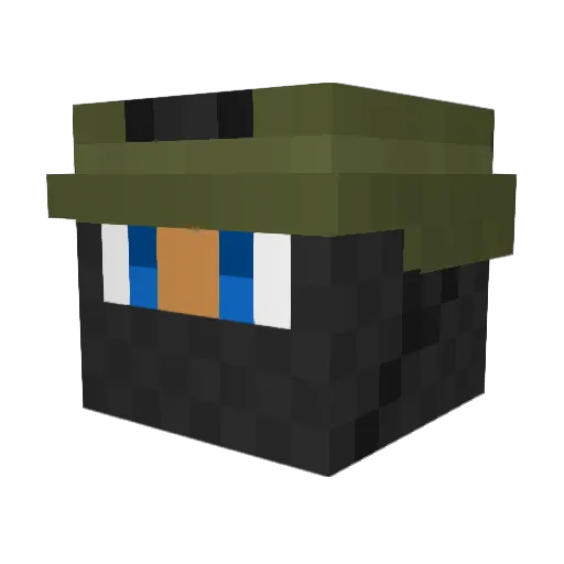 shiloGG1 Minecraft avatar head, 3D render