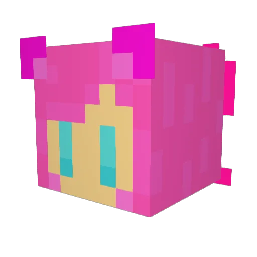 shimamisa Minecraft avatar head, 3D render
