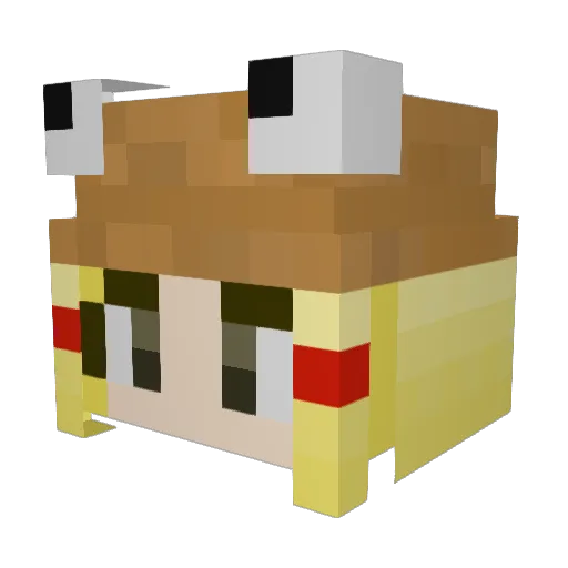 shimarisu_04 Minecraft avatar head, 3D render