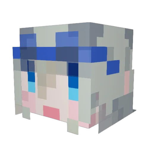 shimata0921 Minecraft avatar head, 3D render