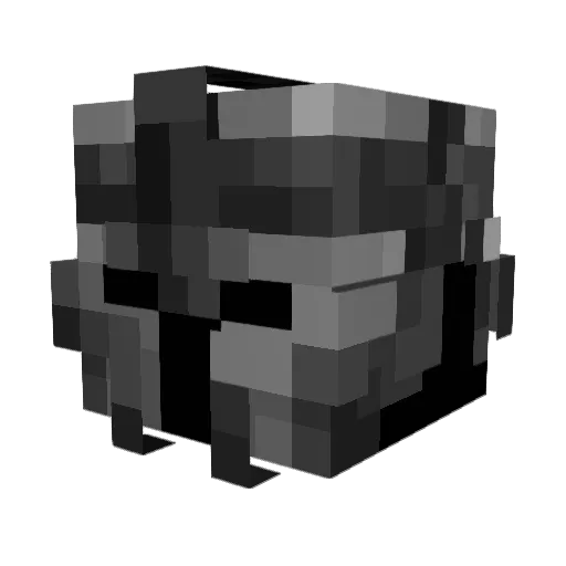 shimozu_live Minecraft avatar head, 3D render