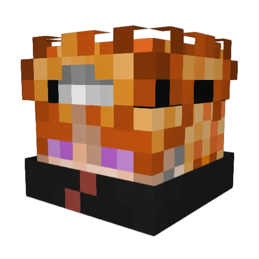 shimss Minecraft avatar head, 3D render