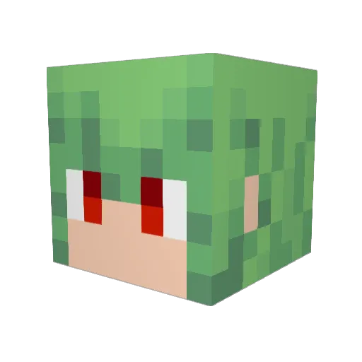 shin1132 Minecraft avatar head, 3D render