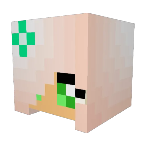 shine213 Minecraft avatar head, 3D render