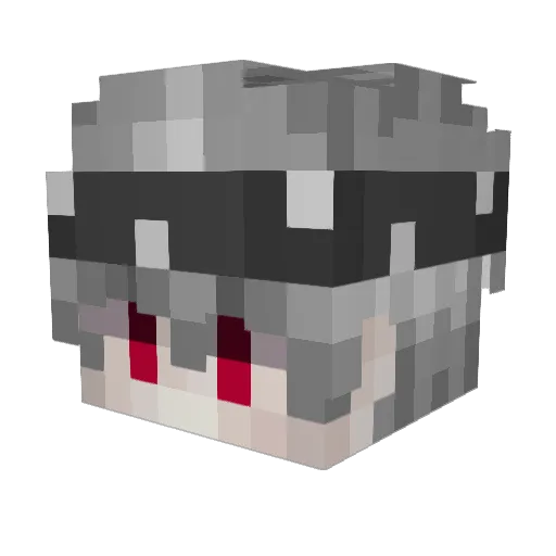 shine233 Minecraft avatar head, 3D render