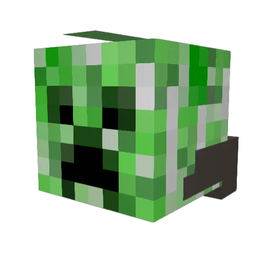 shine4 Minecraft avatar head, 3D render