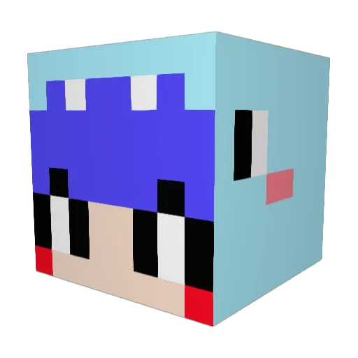 shine9866 Minecraft avatar head, 3D render