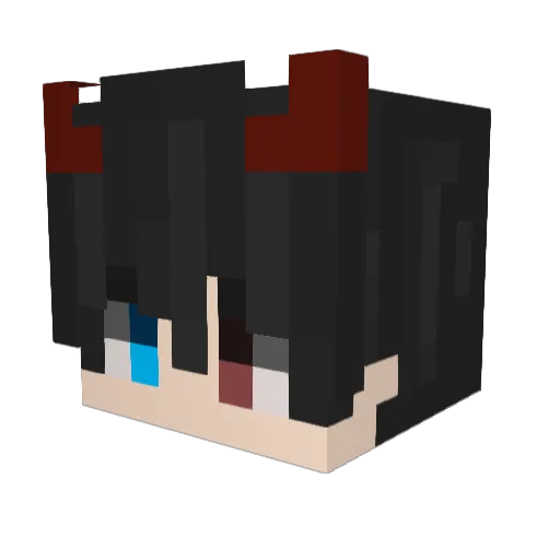 shinec Minecraft avatar head, 3D render
