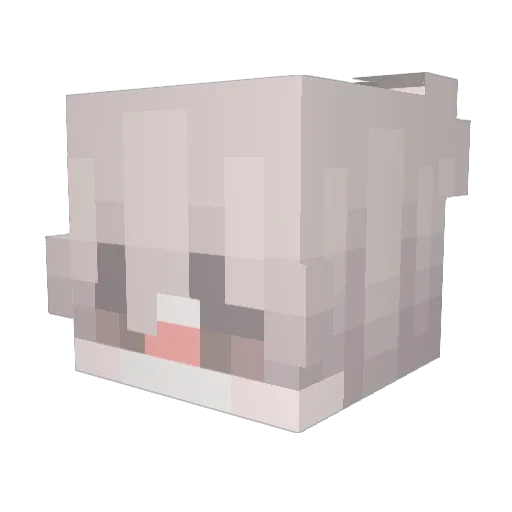 shinehean Minecraft avatar head, 3D render