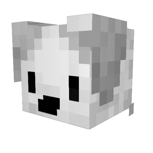 shingshang Minecraft avatar head, 3D render