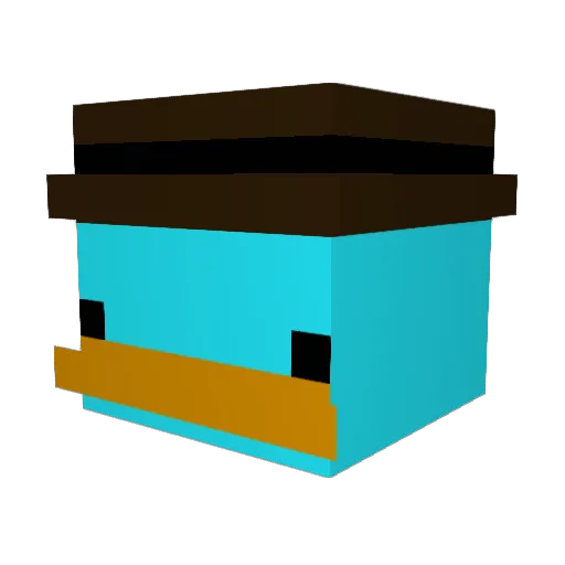 shinho07 Minecraft avatar head, 3D render