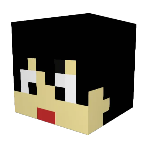 shinigami078 Minecraft avatar head, 3D render